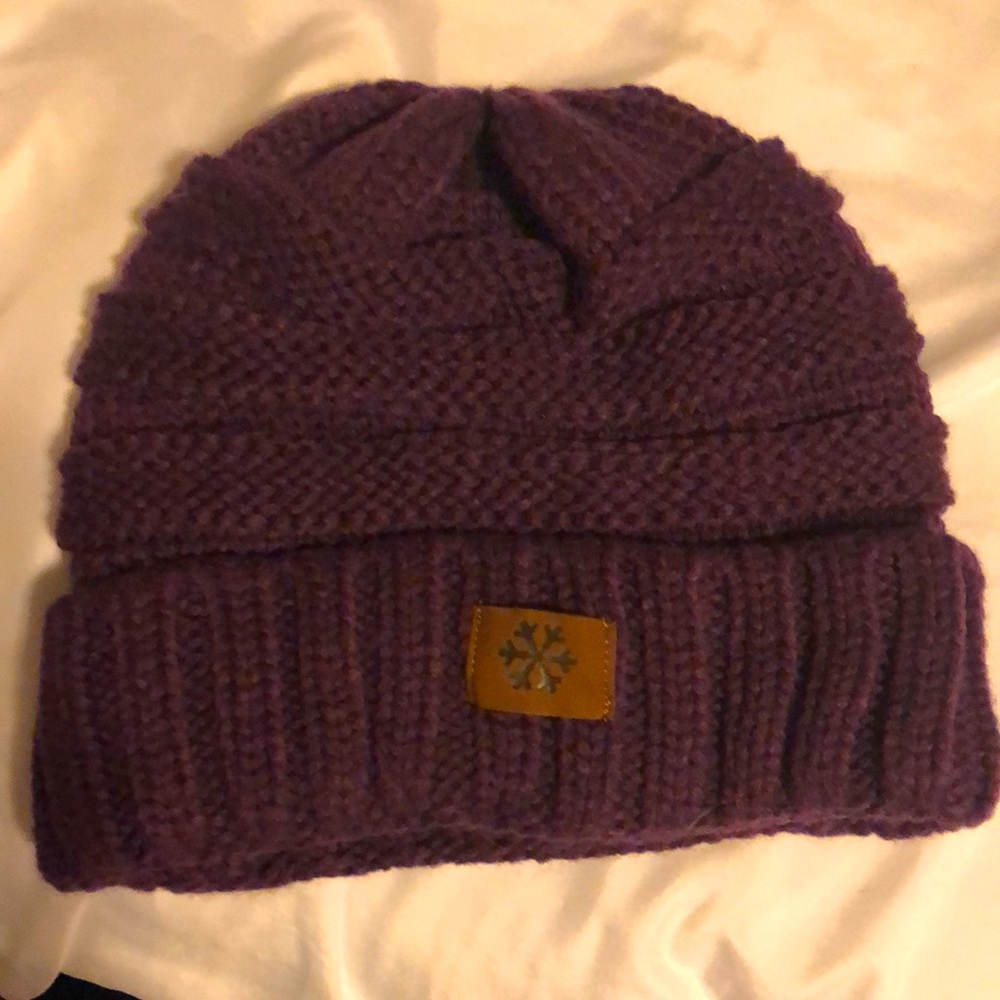 Purple/plum winter beanie